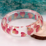 Epoxy Resin Dried Flower Bracelet Natural Real Flower Bracelet For Women Jewelry