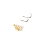 Stainless Steel 20G Snake Zircon Nose Stud Indian Nose Ring Piercing