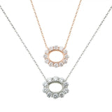 Rose Plated 925 Silver Pendant Setting Necklace DIY Supplies