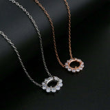 Rose Plated 925 Silver Pendant Setting Necklace DIY Supplies