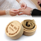 Personalized Ring Box Wooden Wedding Ring Holder