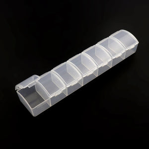Plastic Transparent Jewelry Beads Storage Organizer Date Gift Makeup Travel