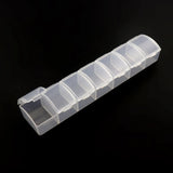 Plastic Transparent Jewelry Beads Storage Organizer Date Gift Makeup Travel