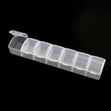 Plastic Transparent Jewelry Beads Storage Organizer Date Gift Makeup Travel