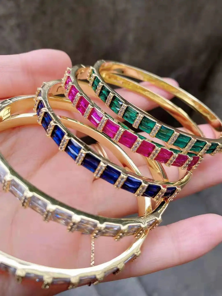Colorful Cuff Bangles Bracelets Mix Femal Opening