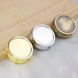 Portable Metal Pill Box Medicine Case