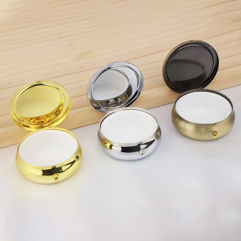 Portable Metal Pill Box Medicine Case