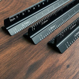 1Pcs Leather Multifunction Alloy Ruler Tool for Leathercraft