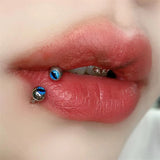 Punk Titanium Steel Devil's Eye Lip Ring Piercing Body Jewelry