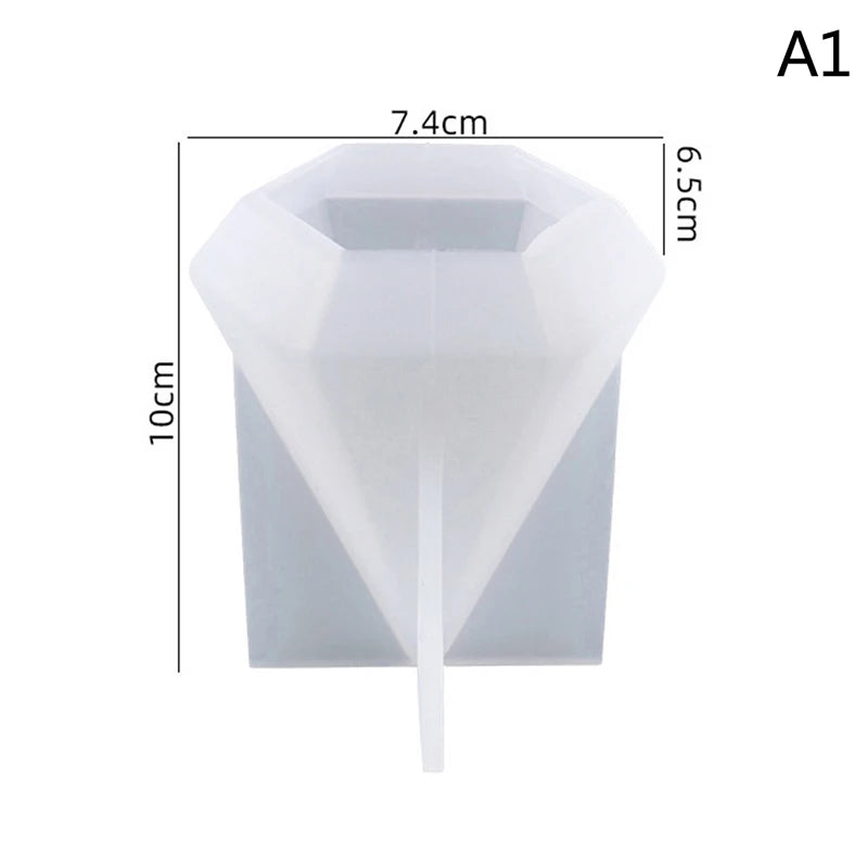 Ring Holder Cone Resin Molds Pyramid Silicone Mold For Resin Casting