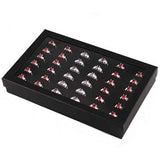 Ring Jewellery Display Storage Box Square Tray Organiser Earring Holder