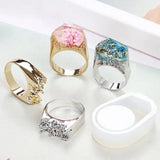 1Pcs Mixed Size Silicone Casting Ring Molds for DIY Jewelry Resin