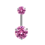 Romantic Pink Belly Piercing Buckle Umbilical Nail Cat Head Dragonfly Pistol