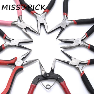Round Long Needle Nose Pliers Cutter for DIY Jewelry Making