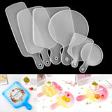 Resin Coaster Mold with Handle for DIY Crafts