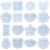1Pcs Silicone Mold Keychain Pendants Epoxy Resin Mould For DIY Pendant