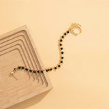 Bead Chain Clip Nose Ring Cuff For Women Ear Stud Punk Retro Ethnic Jewelry