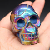 1Pcs Natural Crystal Skull Opal Amethysts Desk Ornament