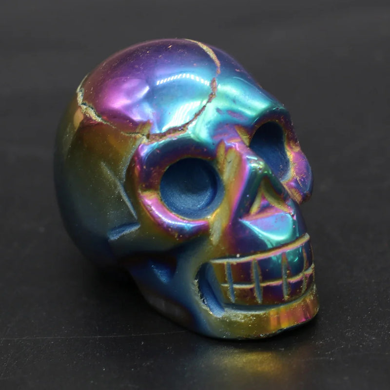 1Pcs Natural Crystal Skull Opal Amethysts Desk Ornament