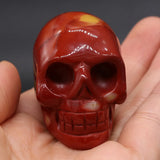 1Pcs Natural Crystal Skull Opal Amethysts Desk Ornament