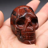 1Pcs Natural Crystal Skull Opal Amethysts Desk Ornament
