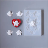 1Pcs Small Angels Silicone Molds For DIY Key Chain Pendants