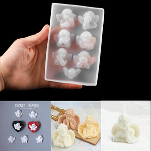 1Pcs Small Angels Silicone Molds For DIY Key Chain Pendants