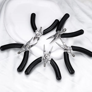 Stainless Steel Needle Nose Pliers Curved Nose Pliers Palm Mini Jewelry Tools