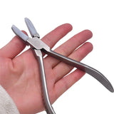 Stainless Steel Needle Nose Pliers Nylon Plat Plier Jewelry Making Handwork Tool