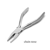Stainless Steel Needle Nose Pliers Nylon Plat Plier Jewelry Making Handwork Tool