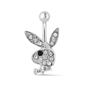 1Pcs Stainless Steel Bunny Navel Piercing Ring