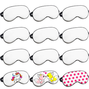 1Pcs Sublimation Eye Masks Adjustable Strap Sleep Shade Blind Fold