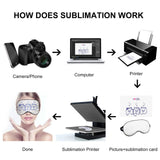 1Pcs Sublimation Eye Masks Adjustable Strap Sleep Shade Blind Fold