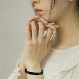 Temperature Stainless Steel Bracelet and Ring Set for Men and Women