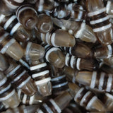 Tibet 3 Lines Totem 10mm Black/White Agate Dzi Beads Carving Instrument
