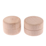 Vintage Wedding Wood Ring Box Holder Heart Shape