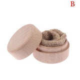 Vintage Wedding Wood Ring Box Holder Heart Shape