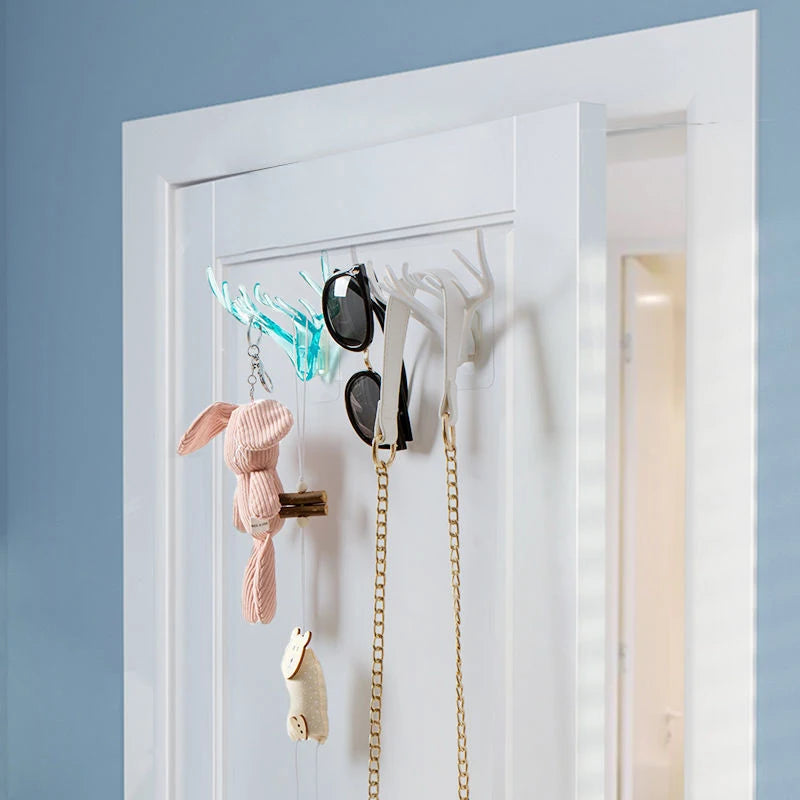 Wall Mounted Antlers Jewelry Holder Hook Key Holder Necklace Holder Vintage