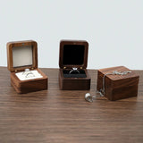 Wood Jewelry Box Wedding Ring Earring Organizer Gift Box