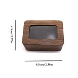 Wooden Jewelry Box Earring Ring Organizer