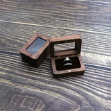Wooden Jewelry Box Earring Ring Organizer