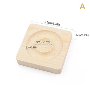 Wooden Jewelry Display Tray Bead Pendant Showcase Bracelet Holder Stand