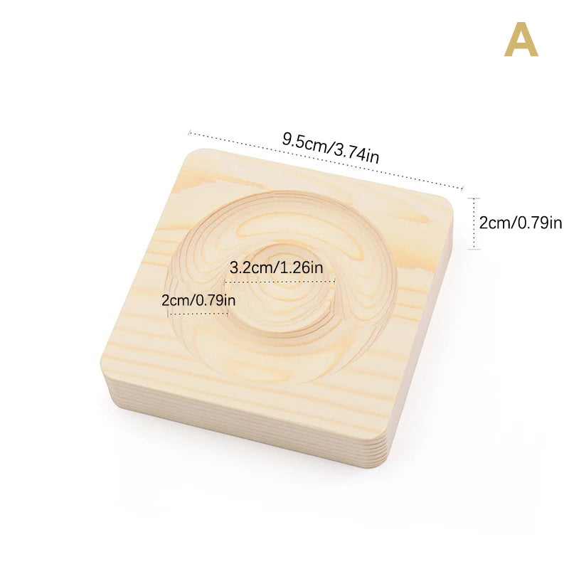 Wooden Jewelry Display Tray Bead Pendant Showcase Bracelet Holder Stand