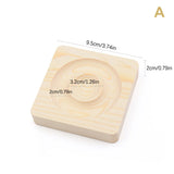 Wooden Jewelry Display Tray Bead Pendant Showcase Bracelet Holder Stand