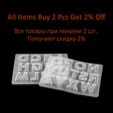 1Pc English Alphabet Silicone Mold Epoxy Resin DIY Jewelry Making Findings