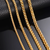3-6mm Link Chain Necklace Stainless Steel 16-40 inches
