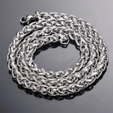 3-6mm Link Chain Necklace Stainless Steel 16-40 inches