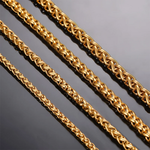 3-6mm Link Chain Necklace Stainless Steel 16-40 inches