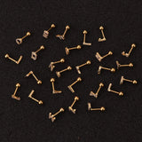 1.2mm Stainless Steel E Letter Stud Ear Cuf for Women