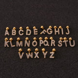 1.2mm Stainless Steel E Letter Stud Ear Cuf for Women
